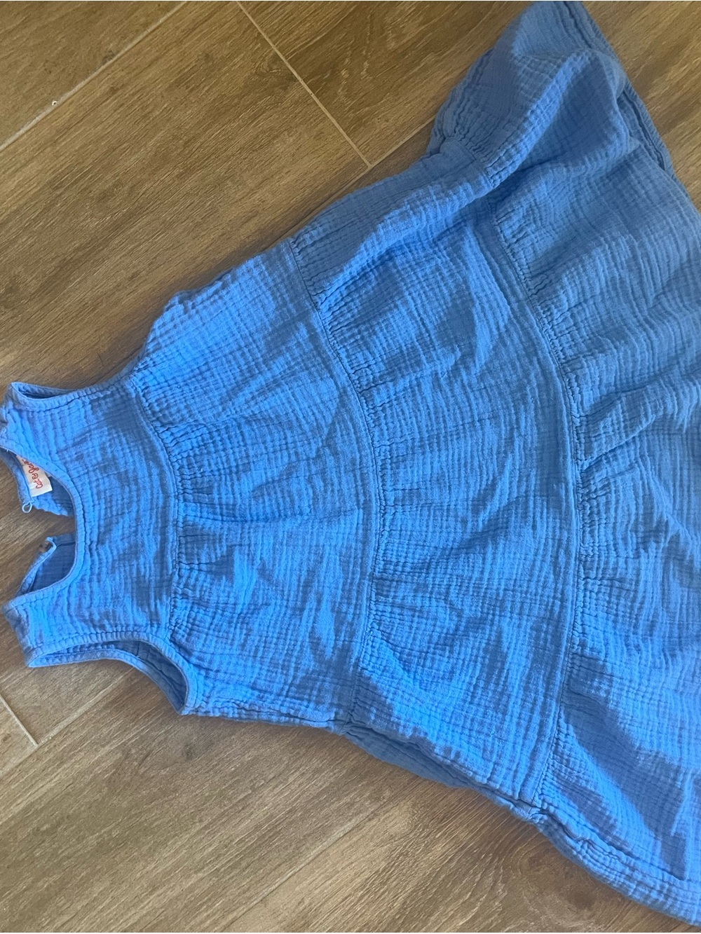 Cat & Jack Blue Textured Tiered Girls' Dress